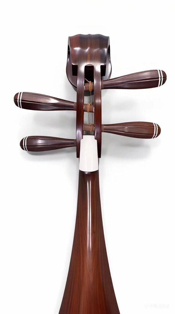 Aged Dalbergia cochinchinensis Pipa headstock and tuning pegs